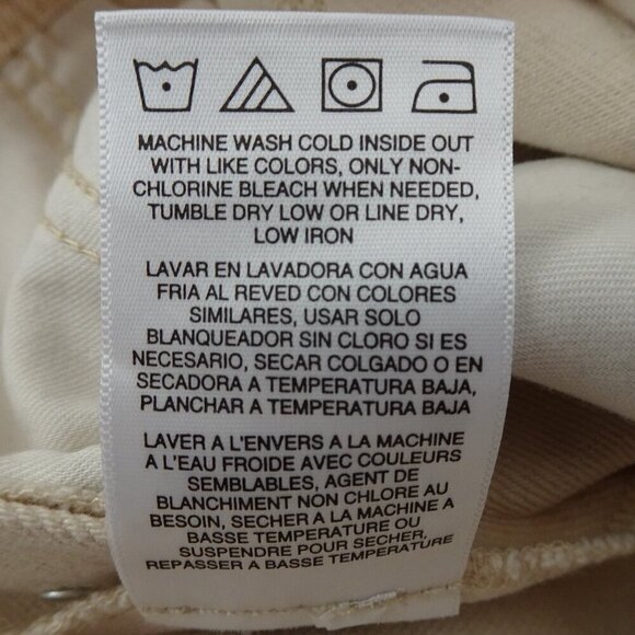 Lee Short Overalls Shortalls Women's Size M Beige Denim Romper Coveralls - Picture 10 of 10